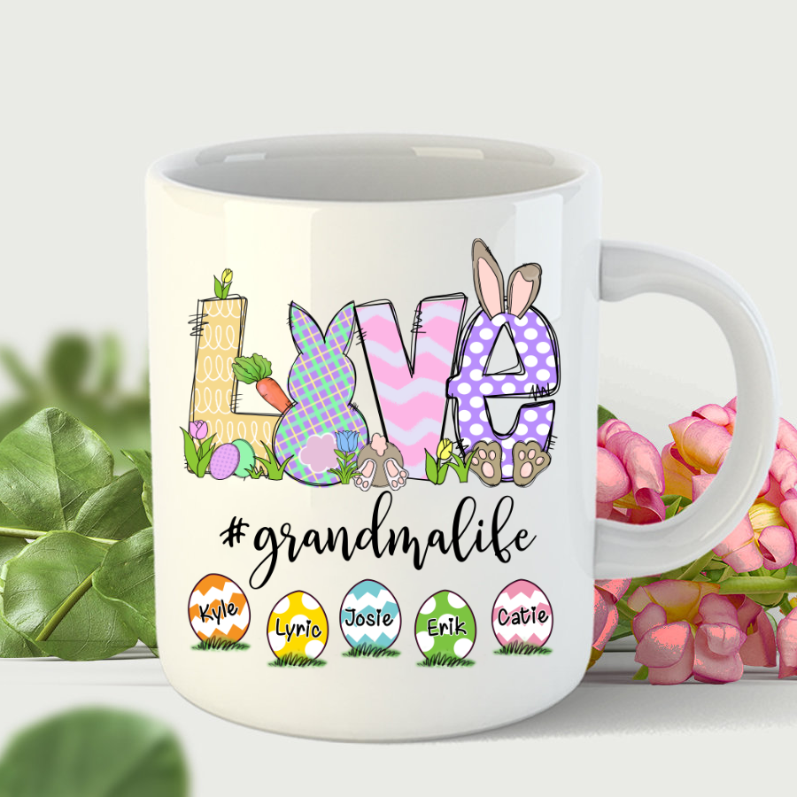 Personalized Love Grandma Easter Mug