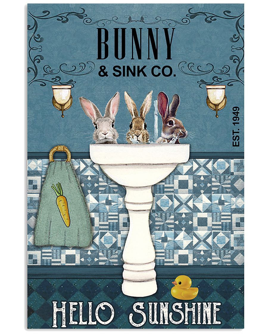 Bunny Sink Company Hello Sunshine For Lovers poster canvas