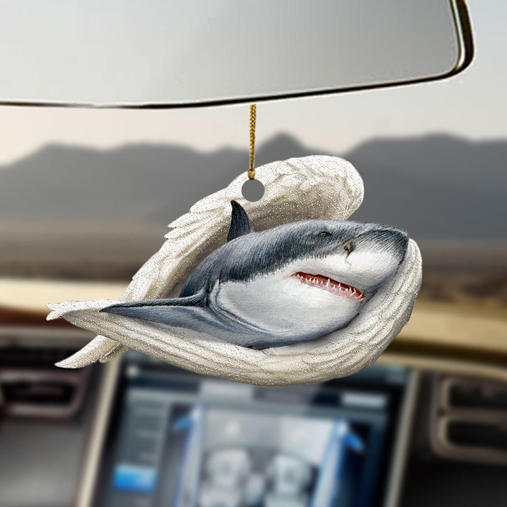 Shark Sleeping Angel Car Hanging Ornament