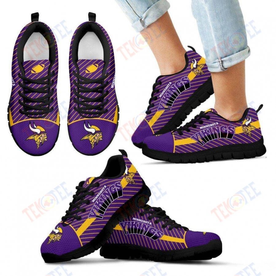 Mens Womens Minnesota Vikings Sneakers Lovely Stylish Fabulous Little Dots Running Shoes For Men Women TDT735