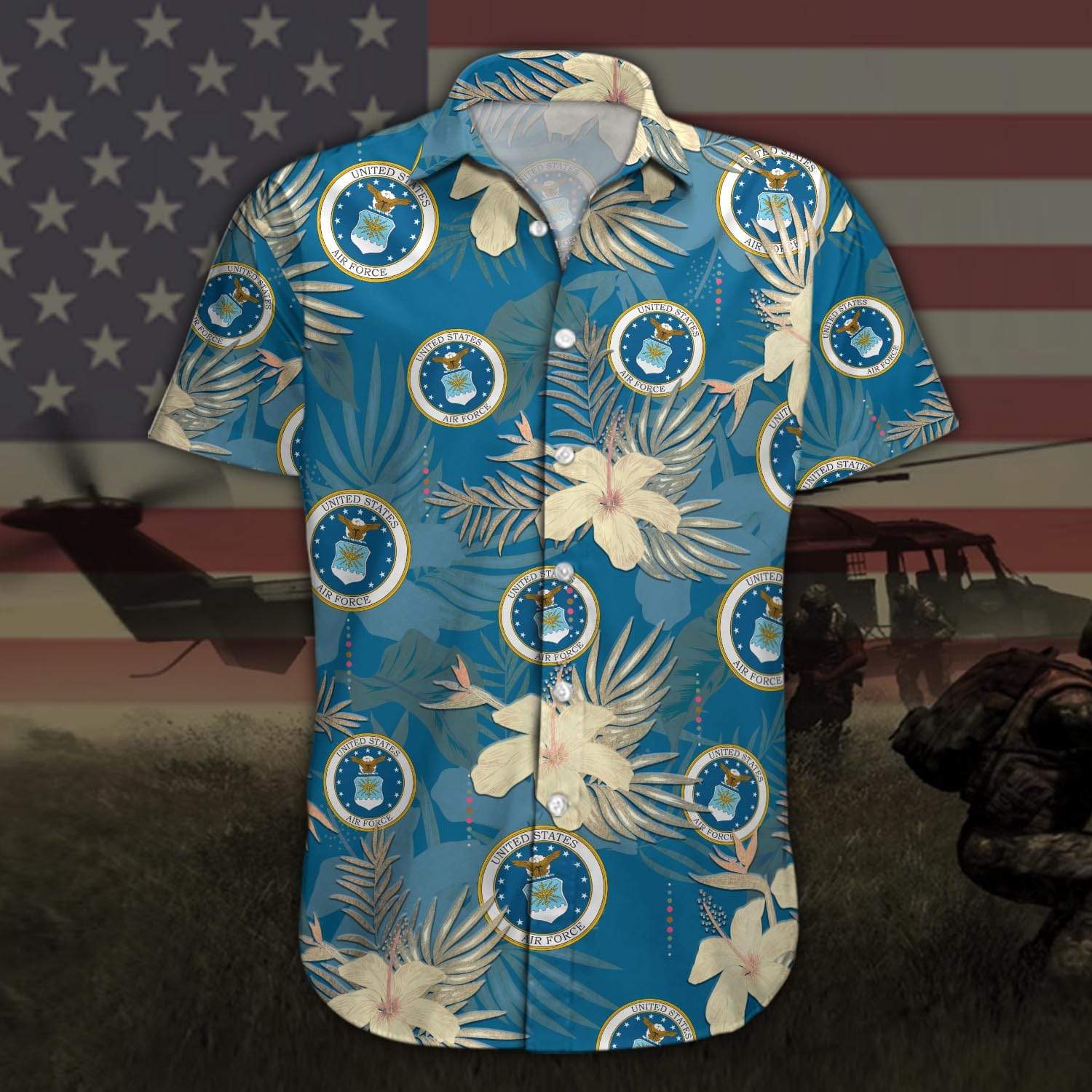 Us Air Force Blue Tropical Summer Unisex Hawaiian Shirts – Fashion Store