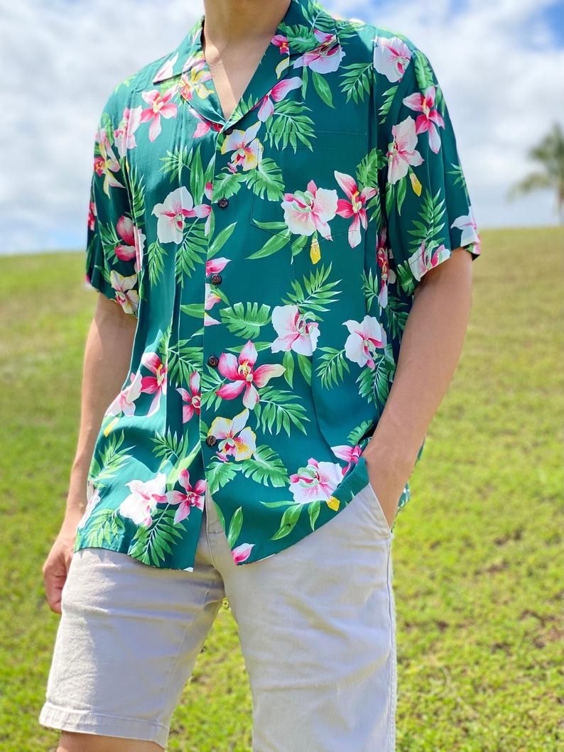 Hibiscus Aloha Green Unique Design Hawaii Shirt Ha91903