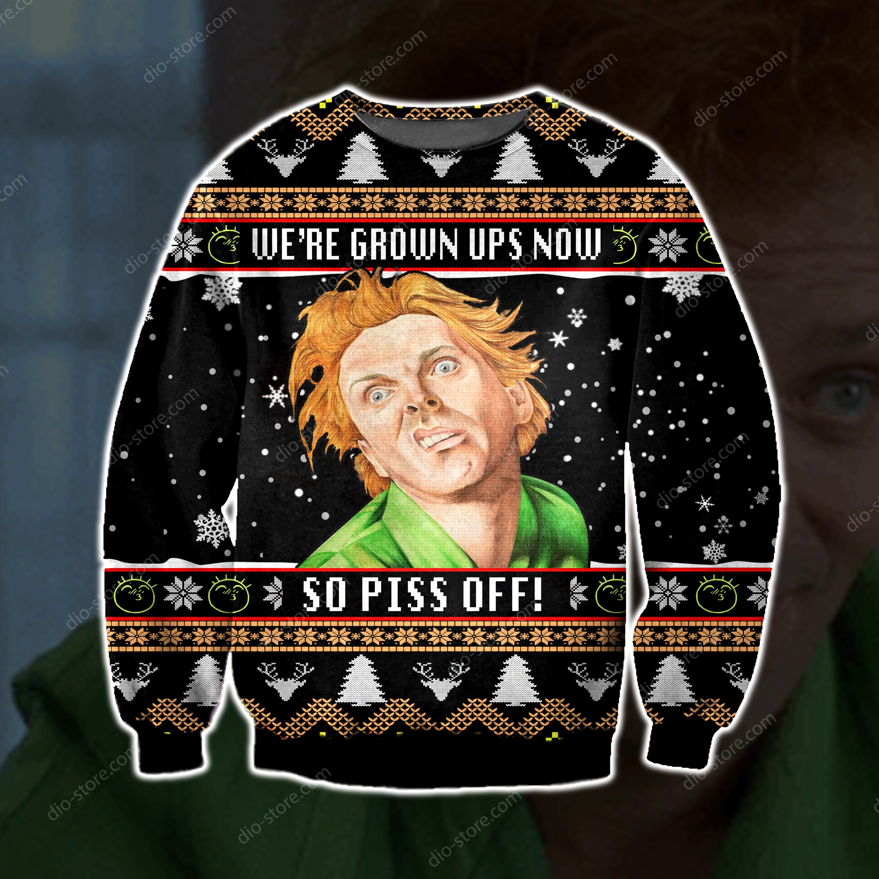 Were Grown Up Now So Piss Off Knitting Pattern 3D Print Ugly Sweater Hoodie All Over Printed Cint10551