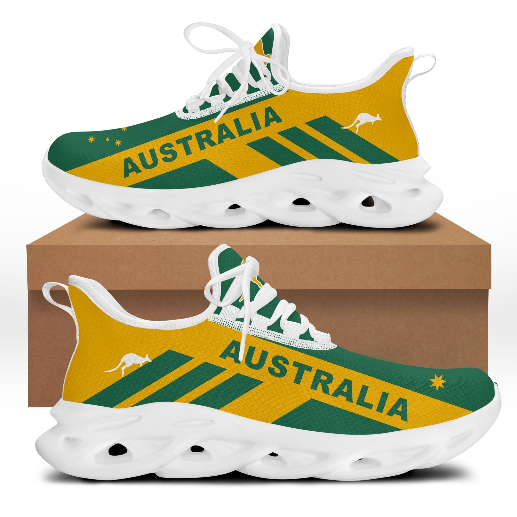 Polynesian Footwear – Australia Sport Flag Clunky Sneakers Lt10