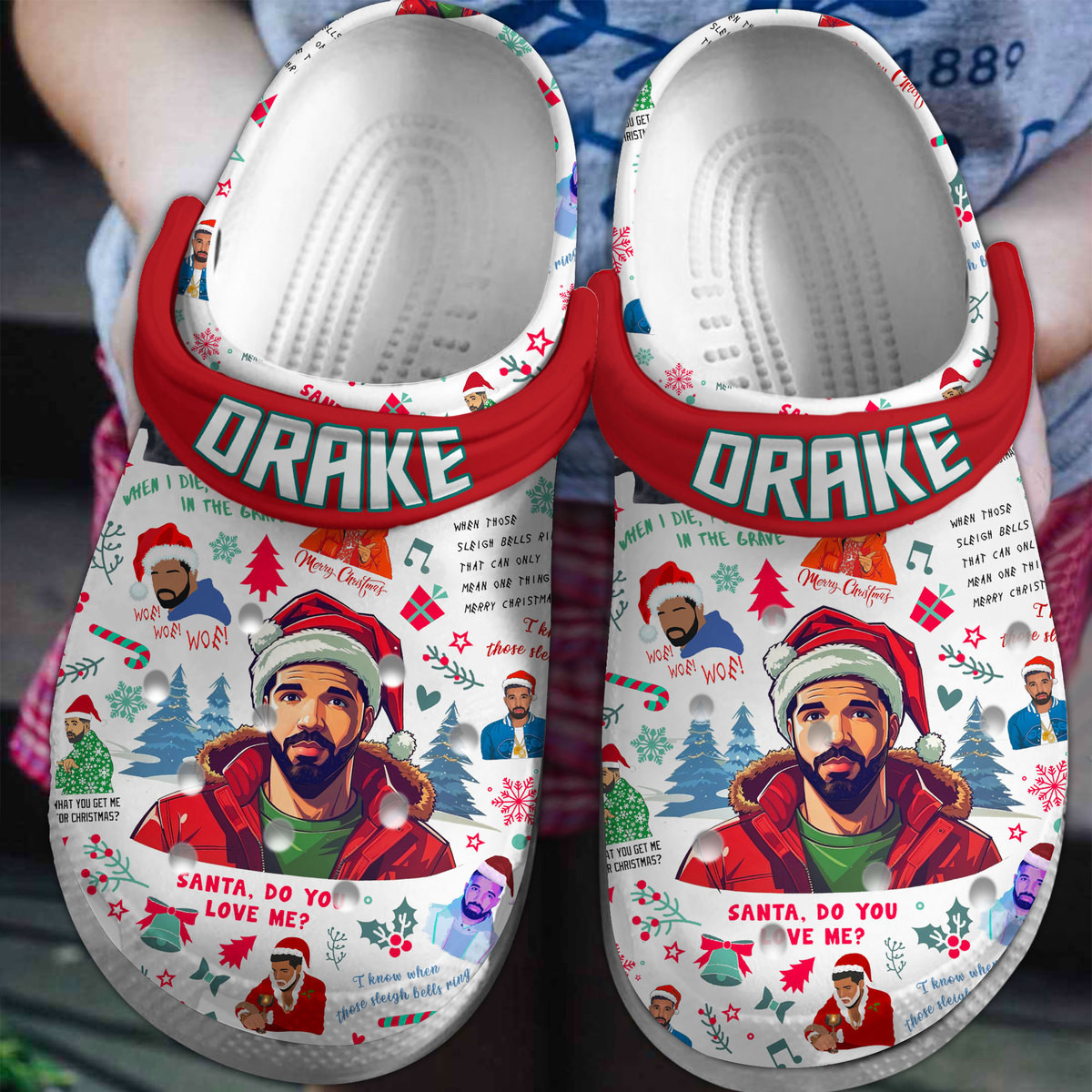 Drake Music Crocs Crocband Clogs Shoes Comfortable For Men Women and Kids