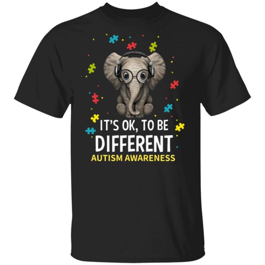 It’s Ok To Be Different Elephant Autism Awareness shirts