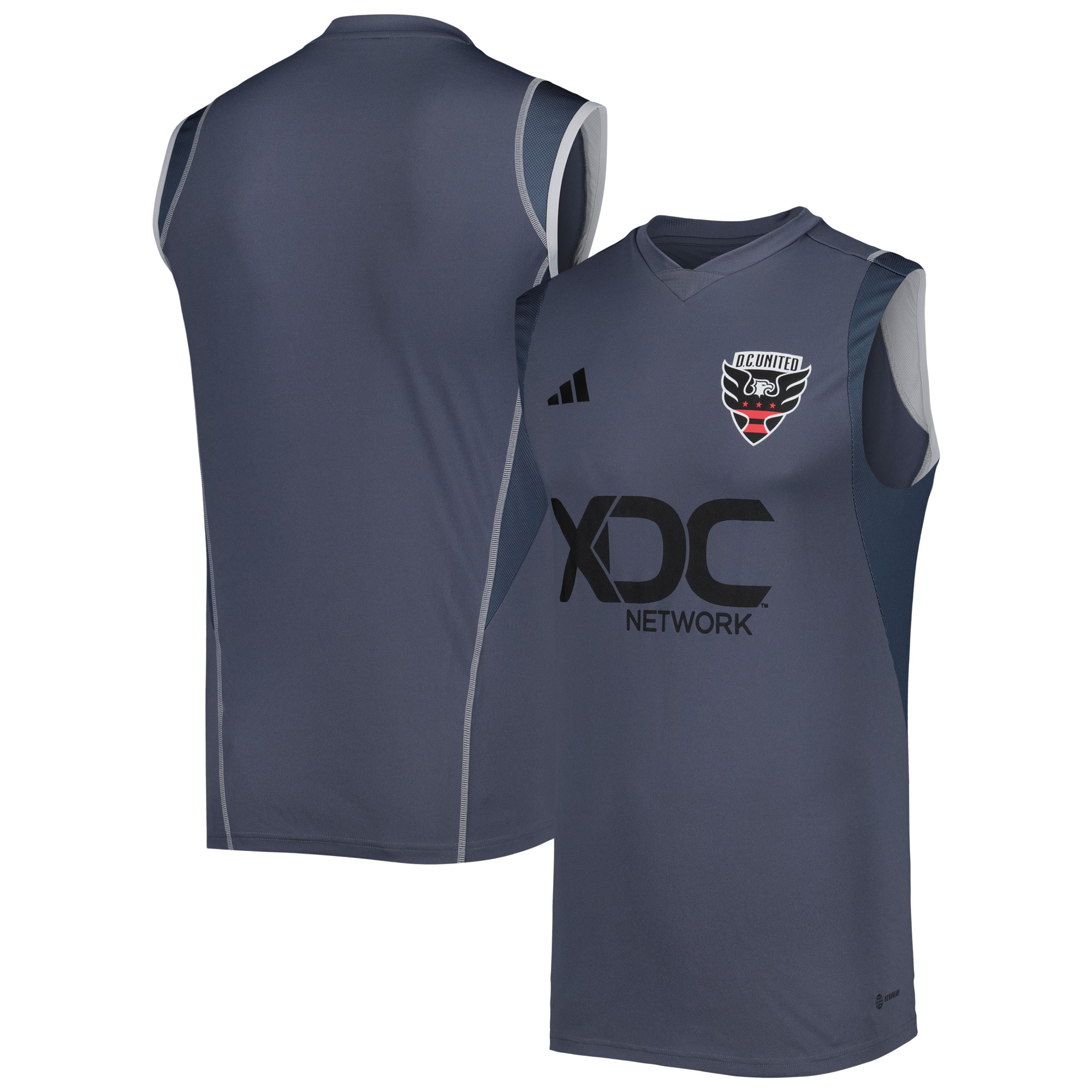 D.C. United 2023 On-Field Sleeveless Training Jersey – Gray