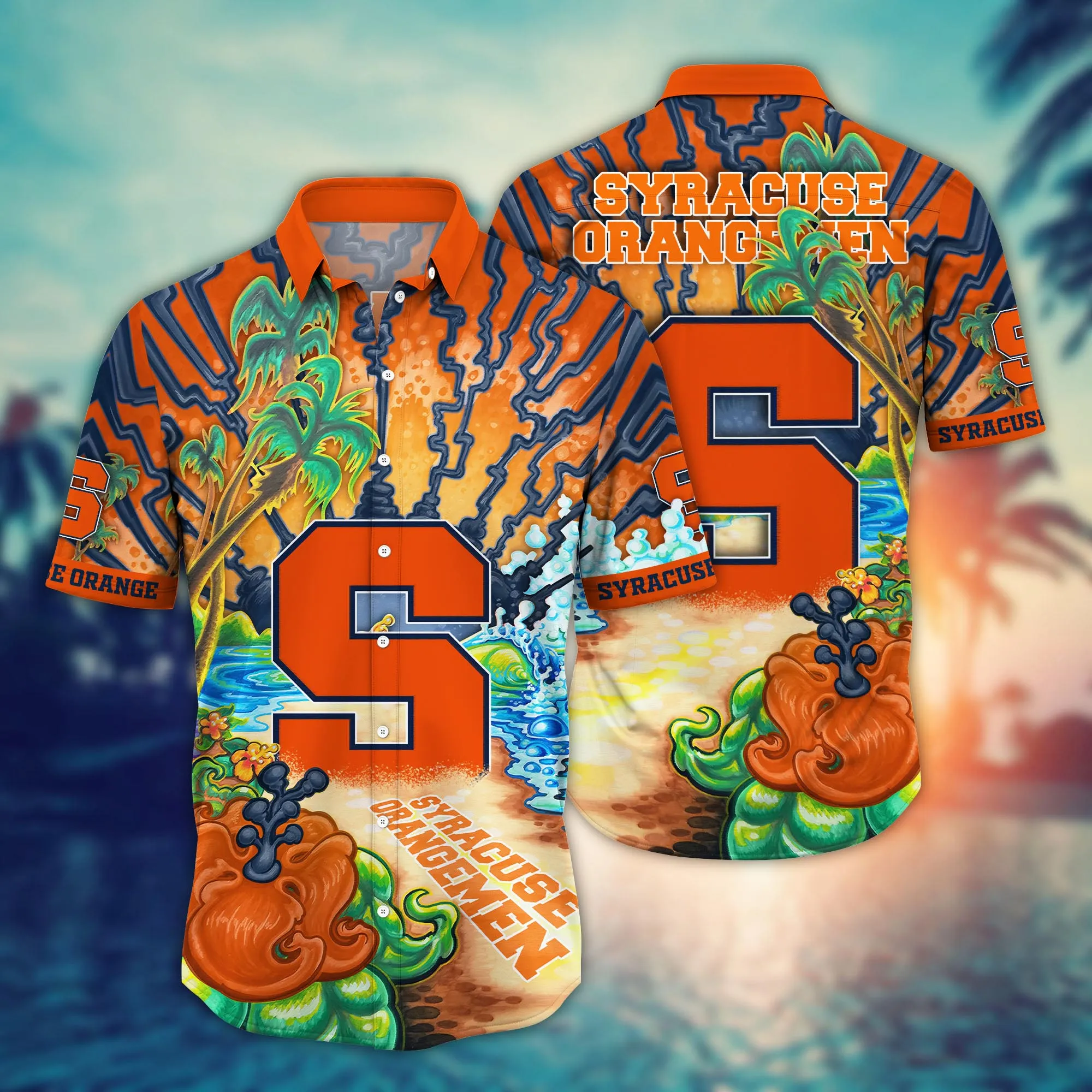 Syracuse Orange NCCA Hawaiian Shirt Midsummertime Aloha Shirt