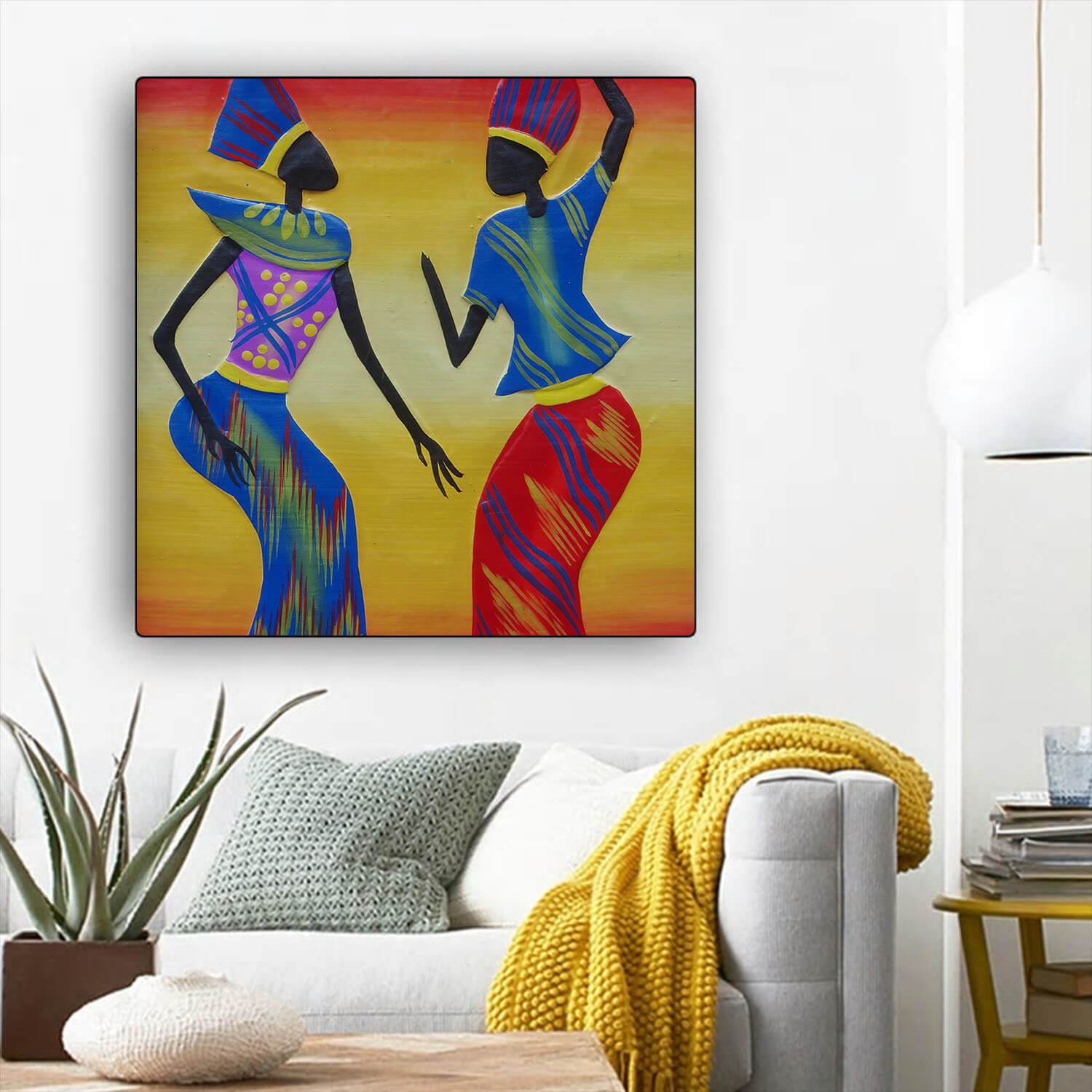 African American Canvas Art Pretty Black Girl African Canvas Afrocentric Home Decor Ideas BPS65421