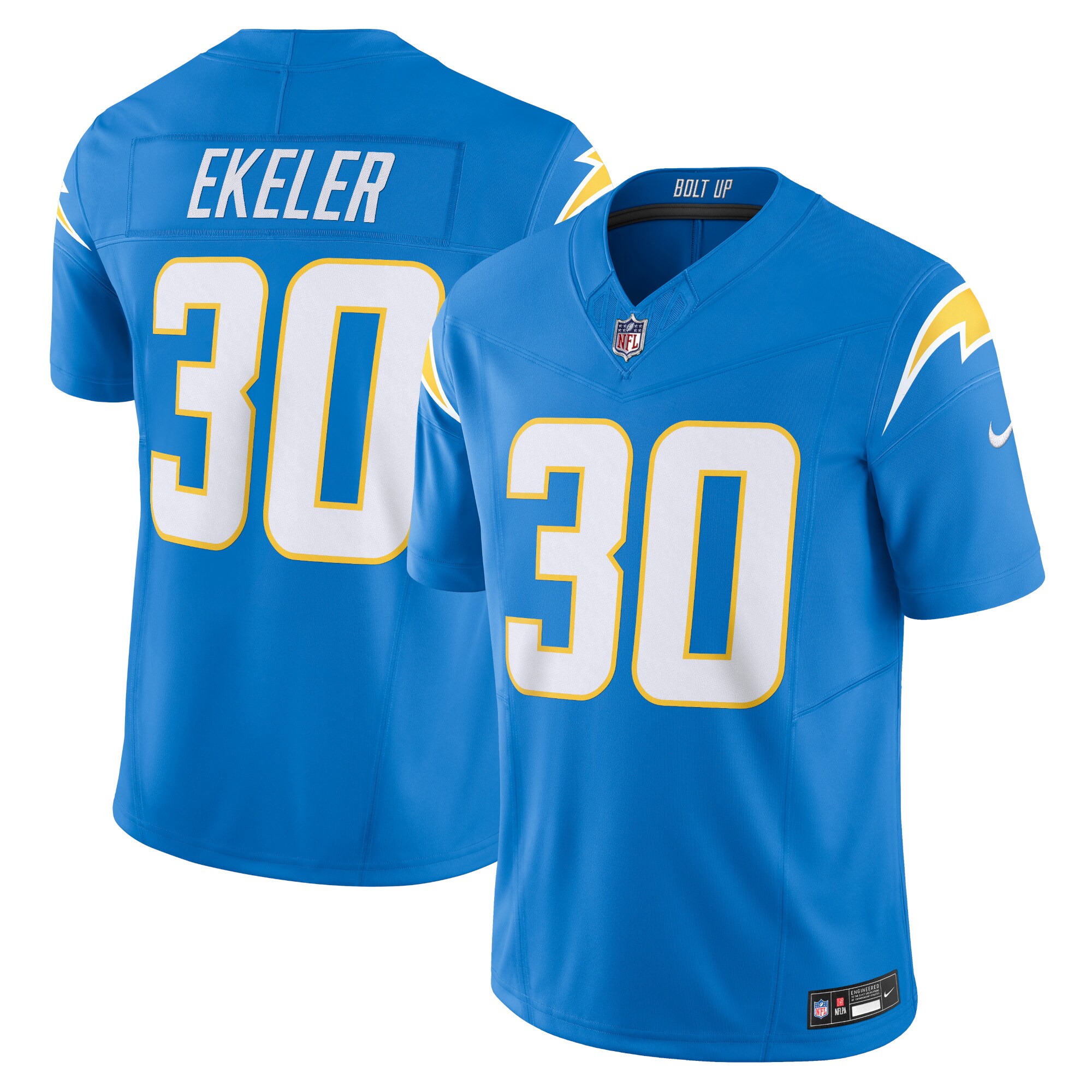 Men’s Los Angeles Chargers Austin Ekeler Powder Blue Vapor F.U.S.E. Limited Jersey