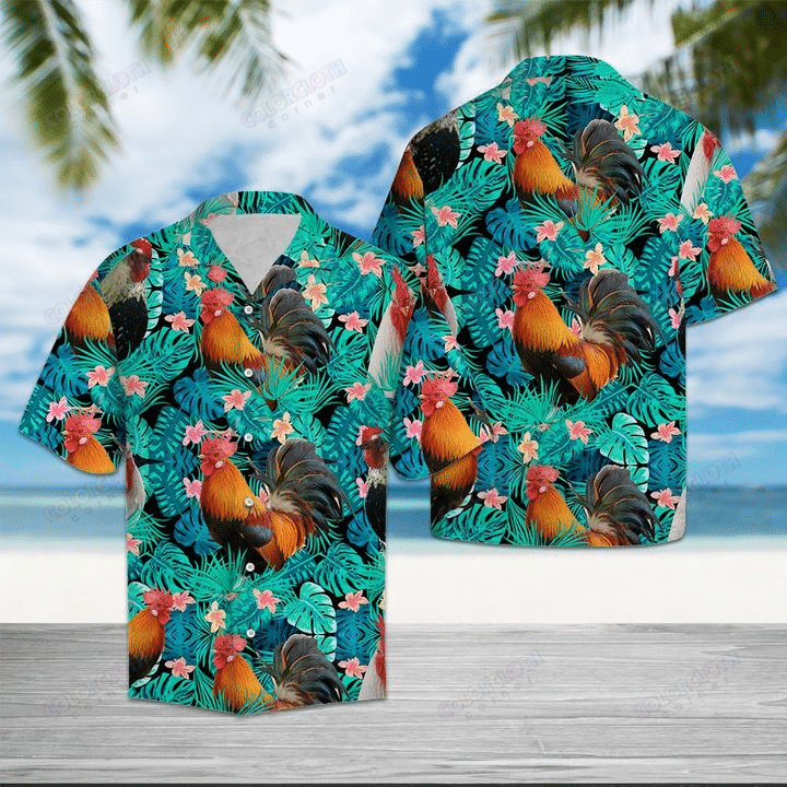 Chicken Tropical Hawaii Lover Hawaii Shirt For Men Women Ha57790