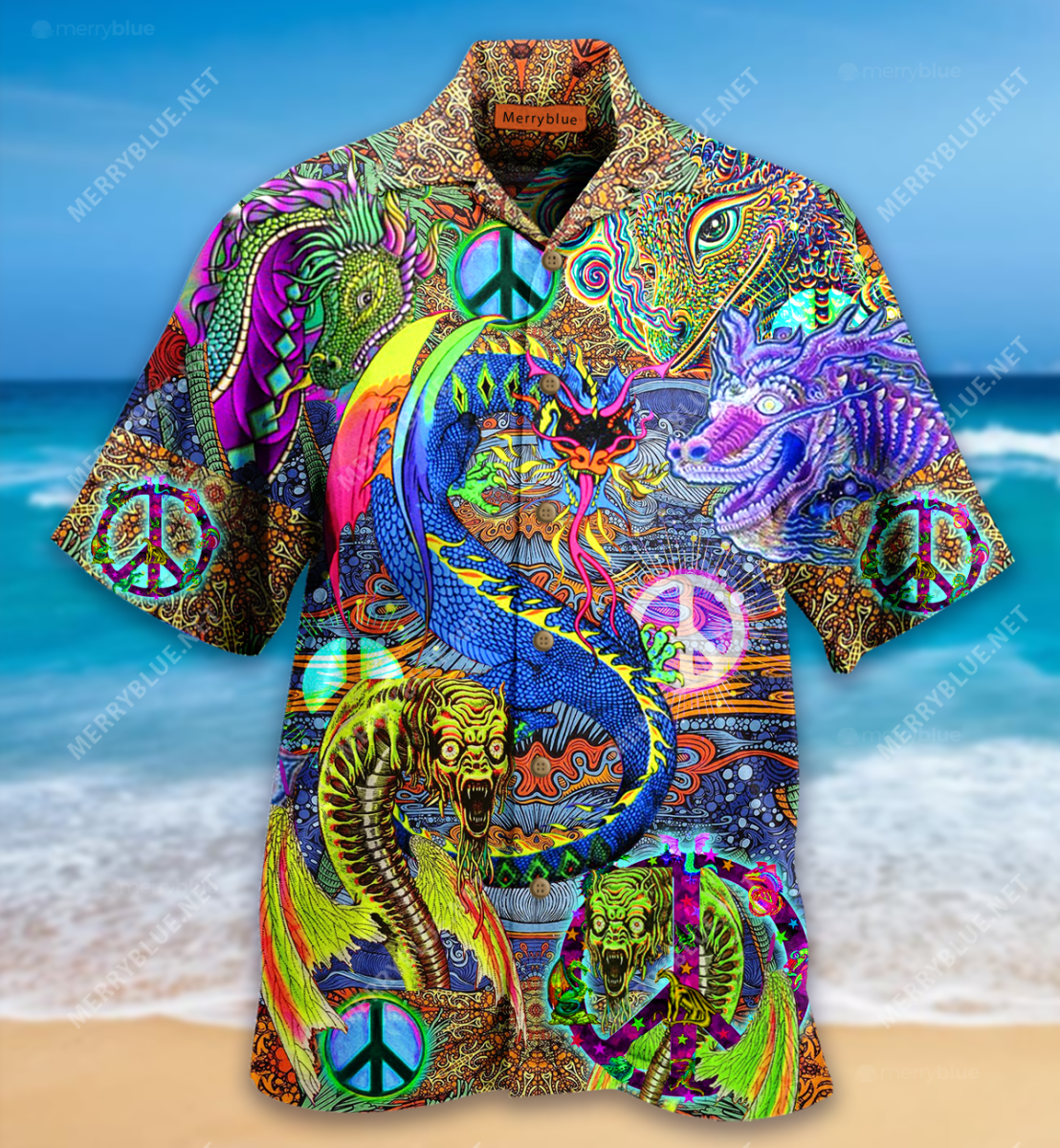 Dragon Hippie Unisex Hawaii Shirt Ha85821