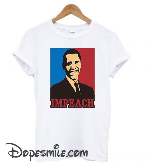 Impeach Obama White cool T shirt