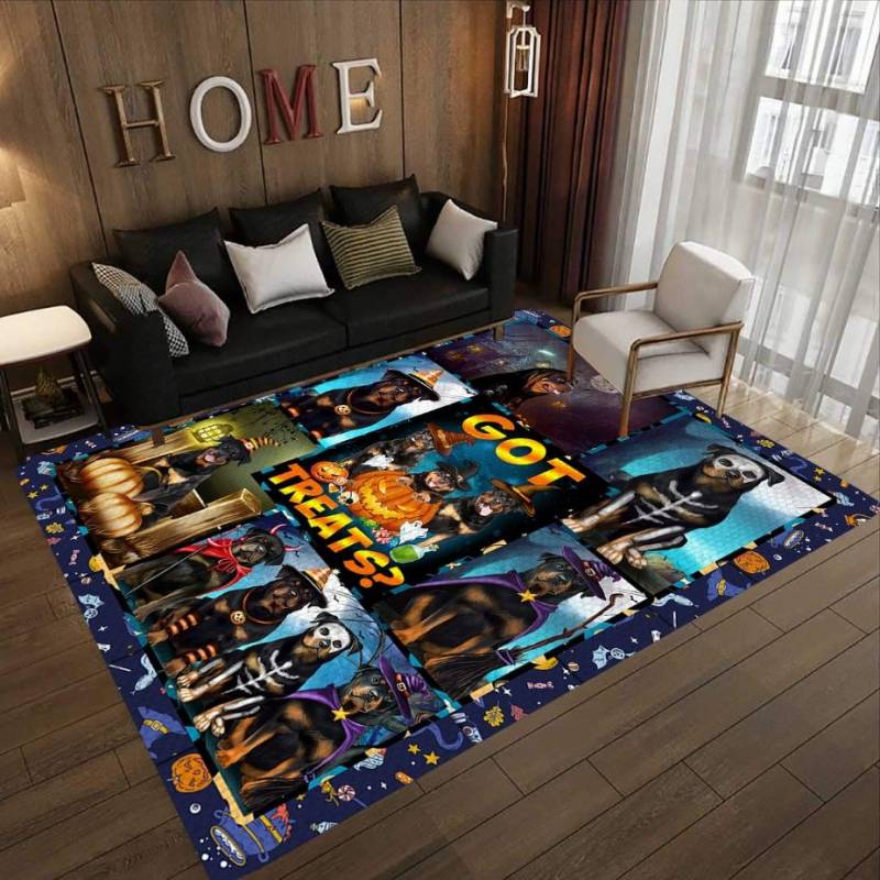 Rottweiler Halloween D2508 Rectangle Rug