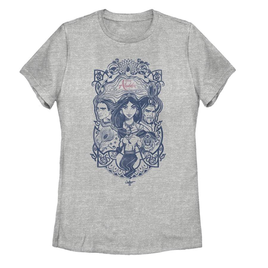 Aladdin Women’s Vintage Character Frame T-Shirt