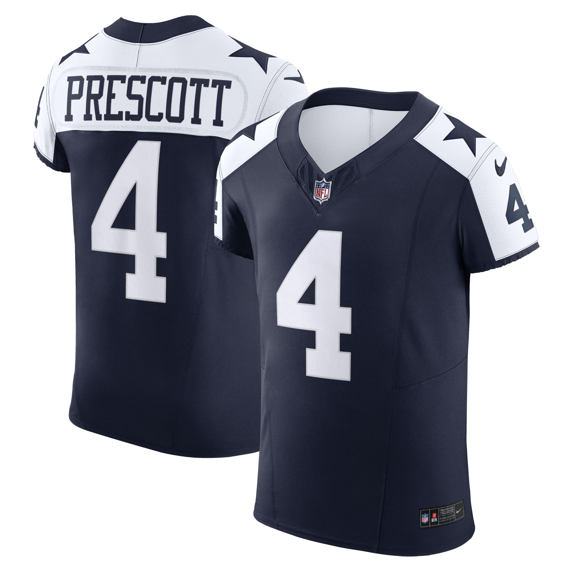 Men’s Dallas Cowboys Dak Prescott Navy Alternate Vapor F.U.S.E. Elite Jersey