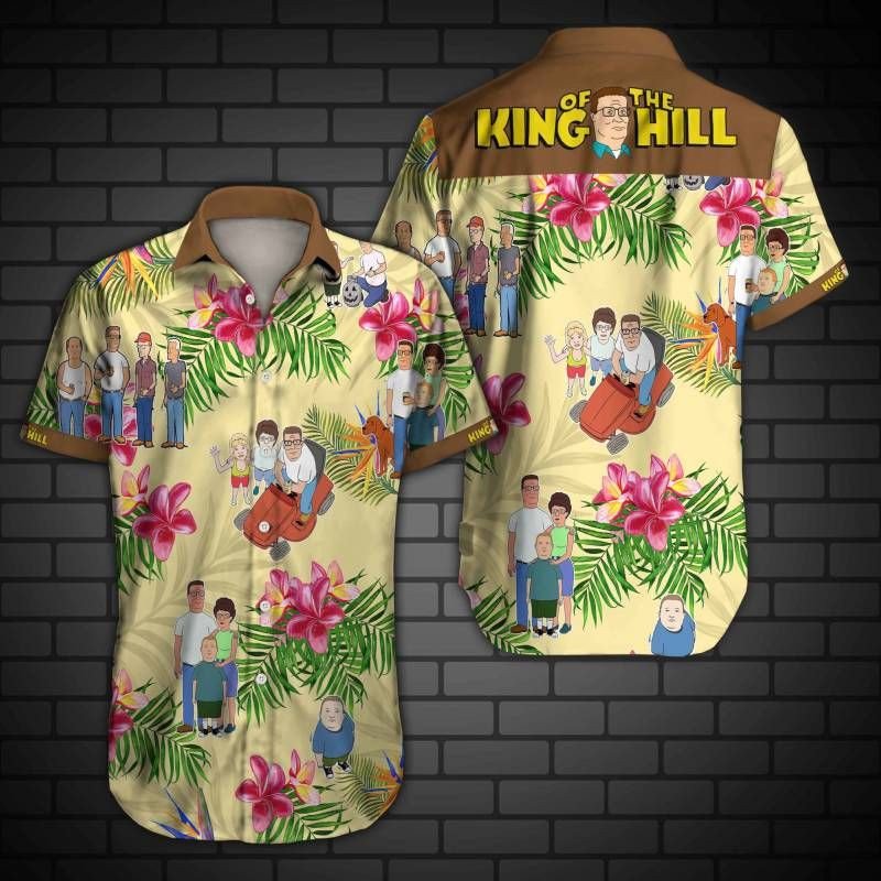 King Of The Hill Hawaii Graphic Print Short Sleeve Hawaii Casual Shirt Ha33639