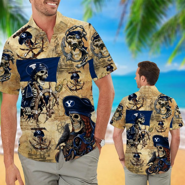 Byu Cougars Pirates Retro Hawaiian Shirt