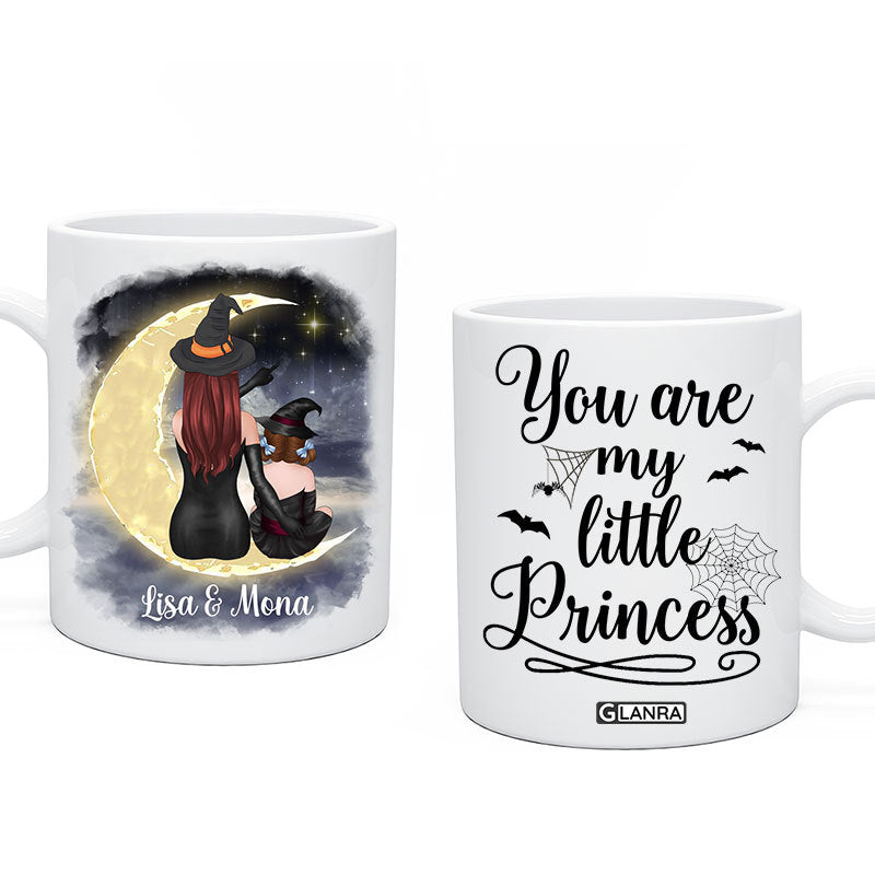 Personalized You Are My Little Princess Halloween Mug, Custom Mom And Daughter Mug, Halloween Mug, Gift For Daughter, Halloween Gift