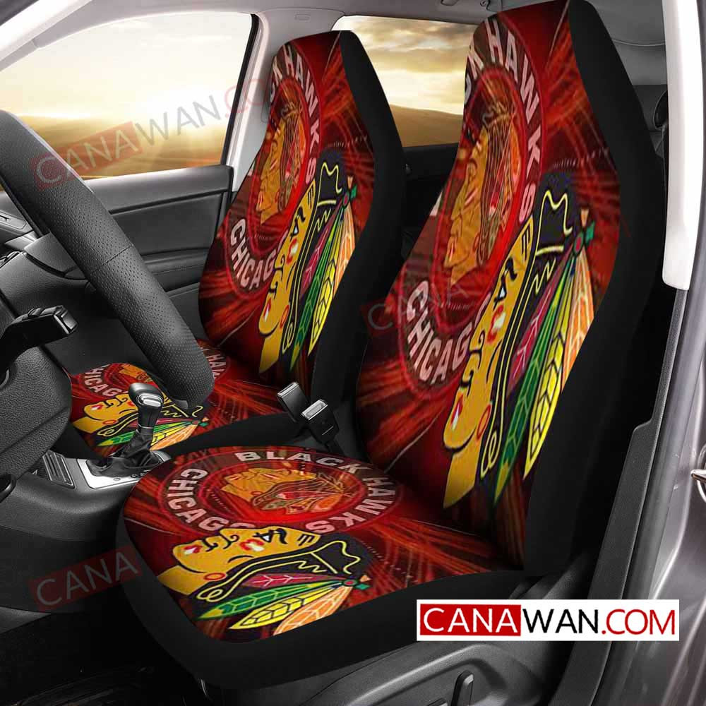 Chicago Blackhawks Style328 3D Customized Personalized Car Seat Cover