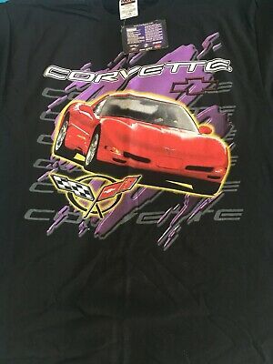 Vintage Trackgear Nascar ::corvette:: 5 Generations T Shirt Nwt 6659