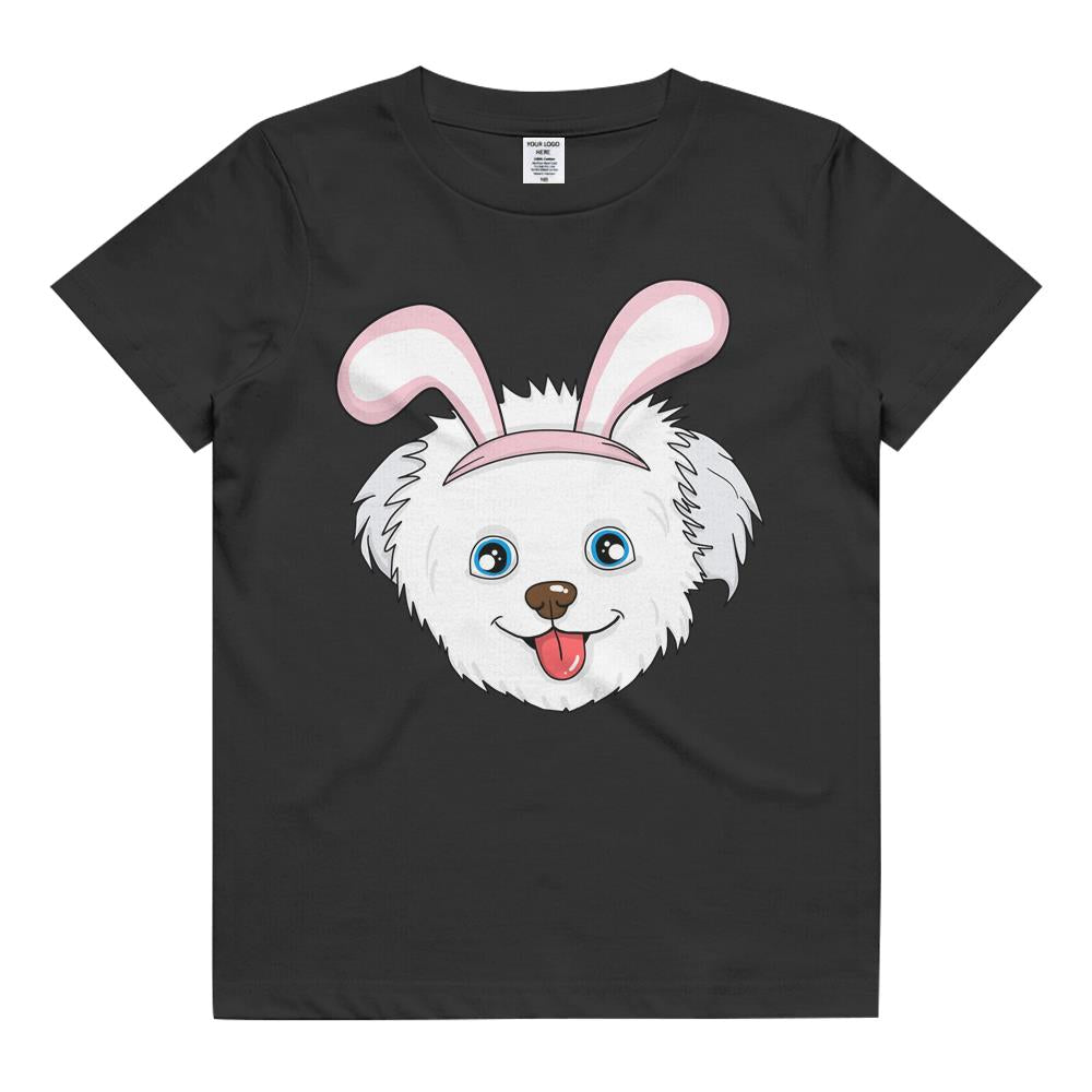 Cute Easter Maltese Dog Bunny Ears Rabbit Kids T Shirt