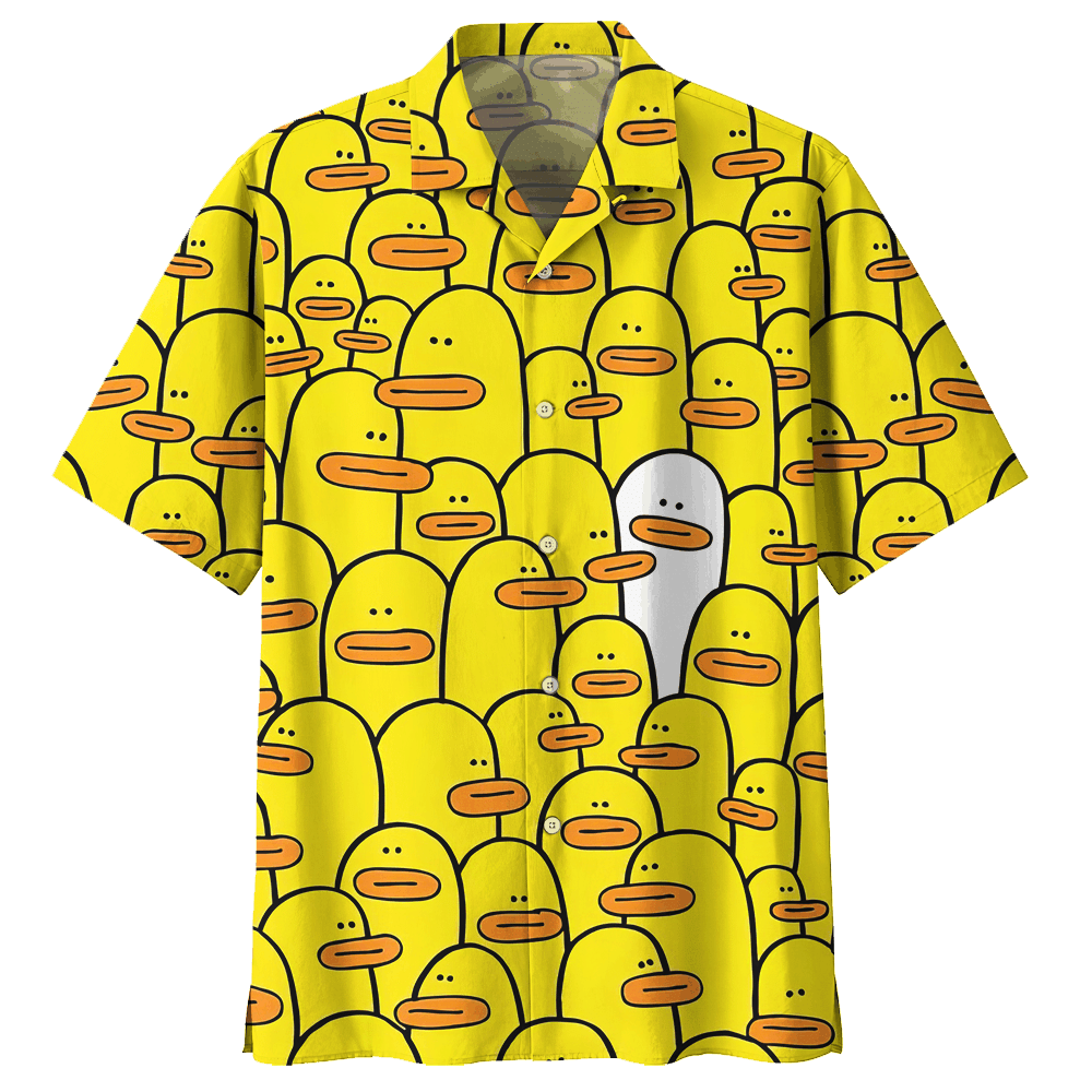 Duck Yellow High Quality Unisex Hawaii Shirt For Men And Women Ha85100