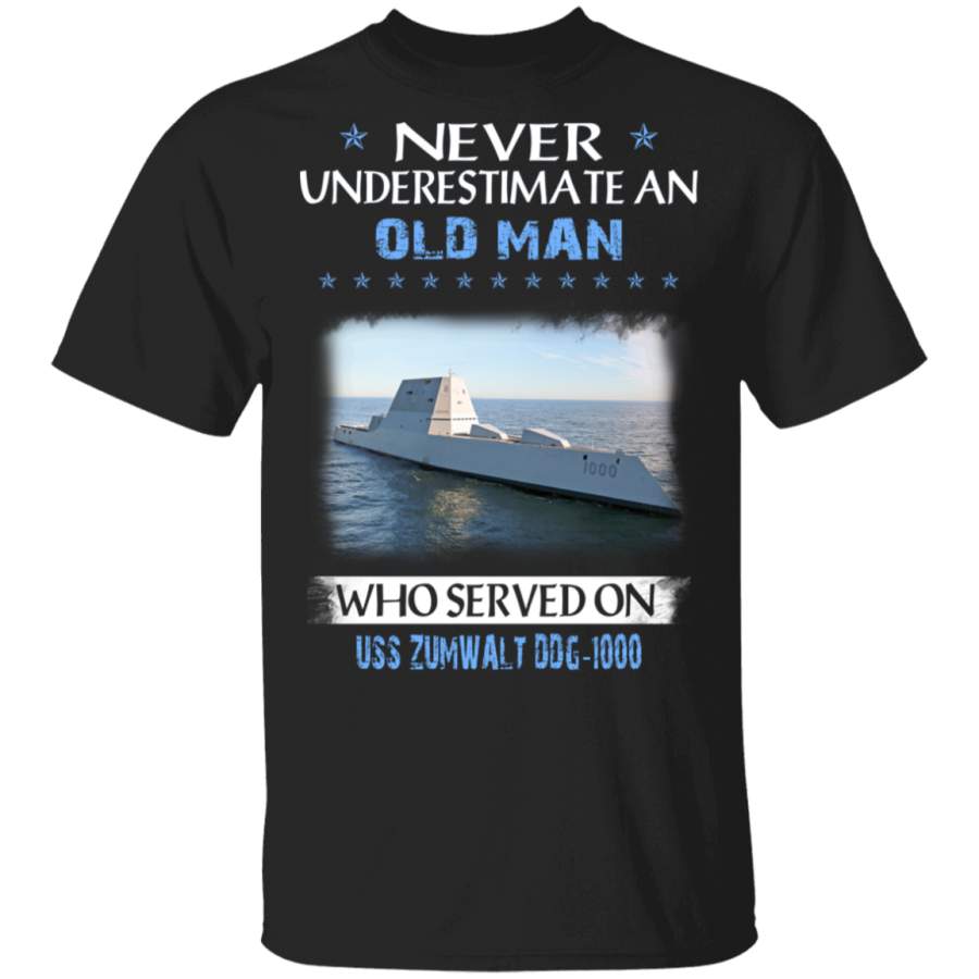 USS Zumwalt DDG-1000 Veterans Day Christmas Gift T-Shirt