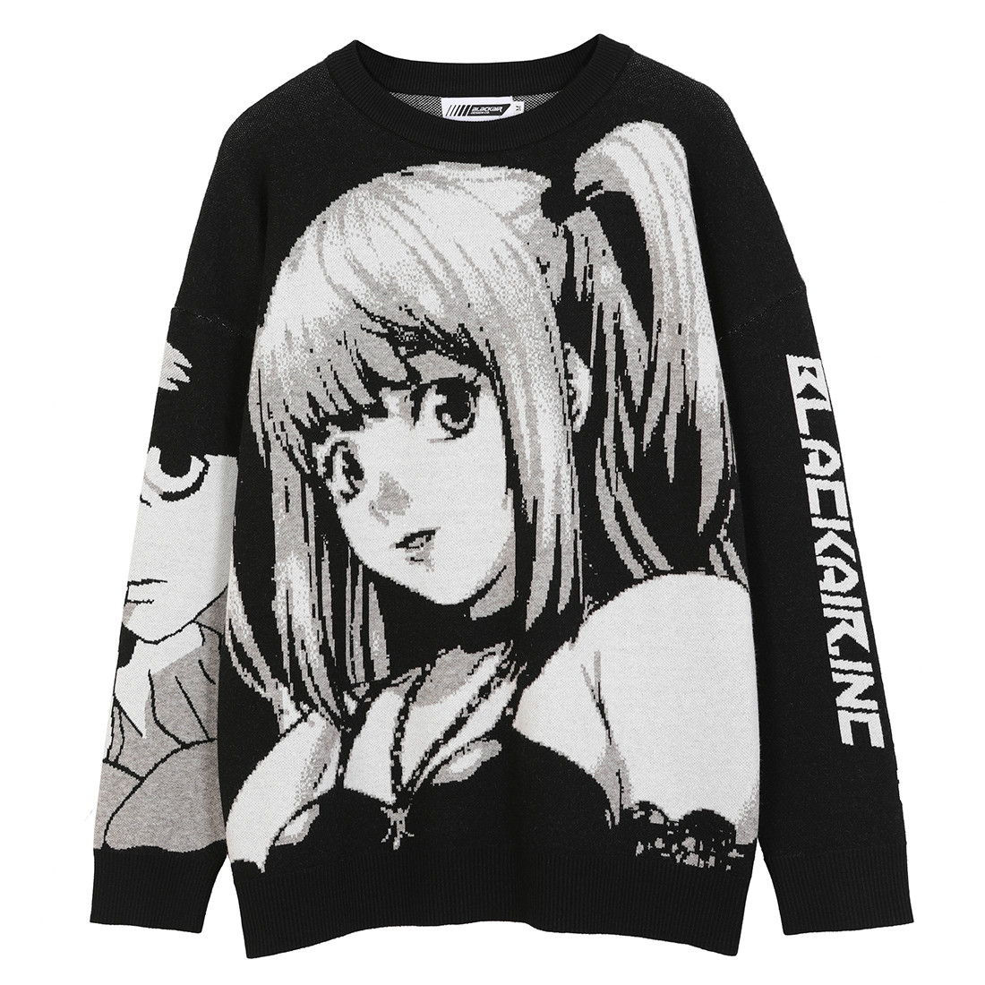 2021 Hip Hop Streetwear Vintage Harajuku Knitting Sweater Anime Girl Knitted Death Note Misa Sweater Pullover Winter Clothes alx