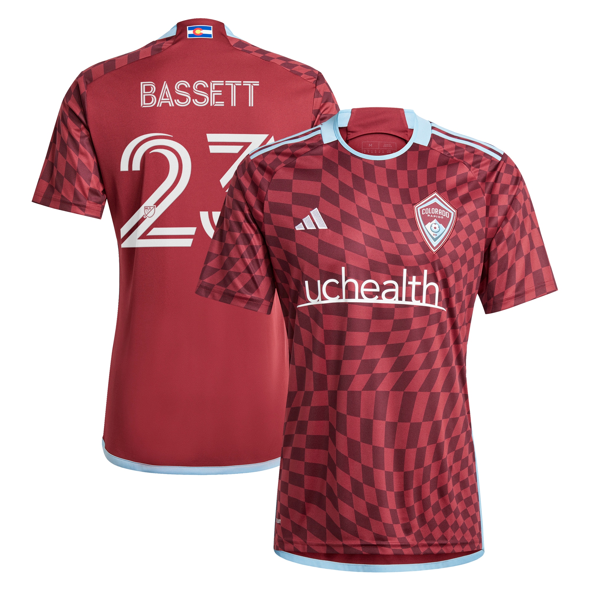 Cole Bassett Colorado Rapids 2024 One Flag Kit Replica Player Jersey – Burgundy