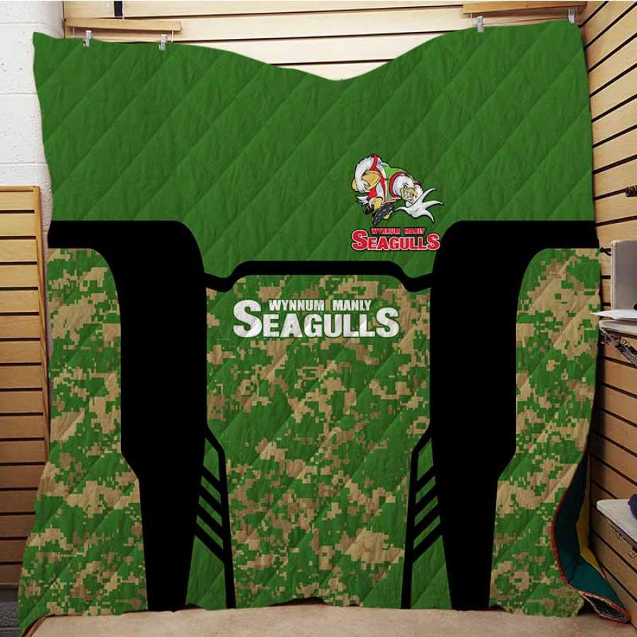 Wynnum Manly Seagulls Camouflage Personalized Custom 3D Full Print Blanket