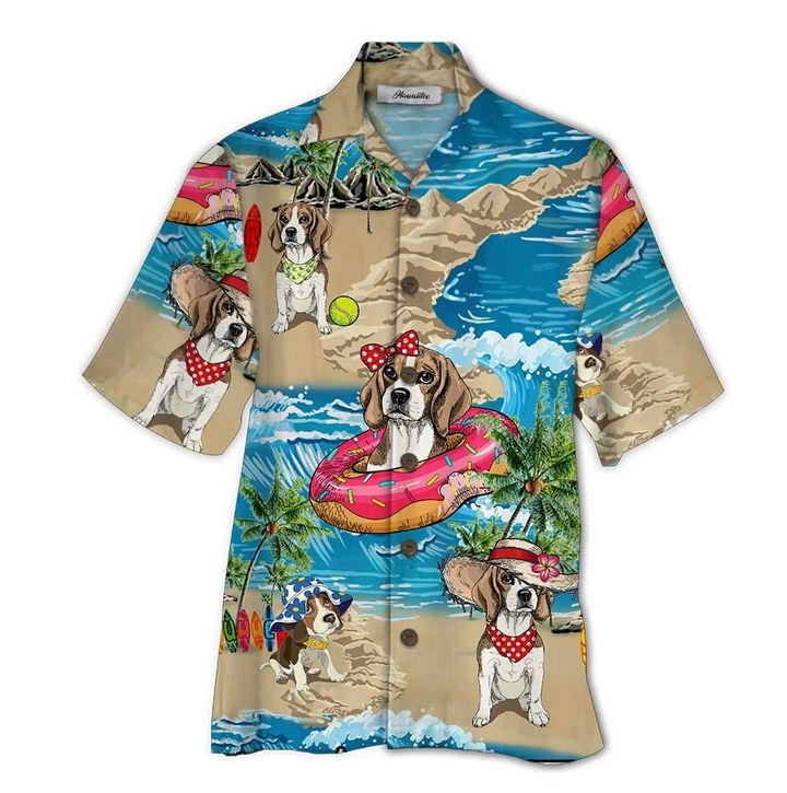 Beagle Hawaiian Shirt | Unisex | Adult | Hw5754