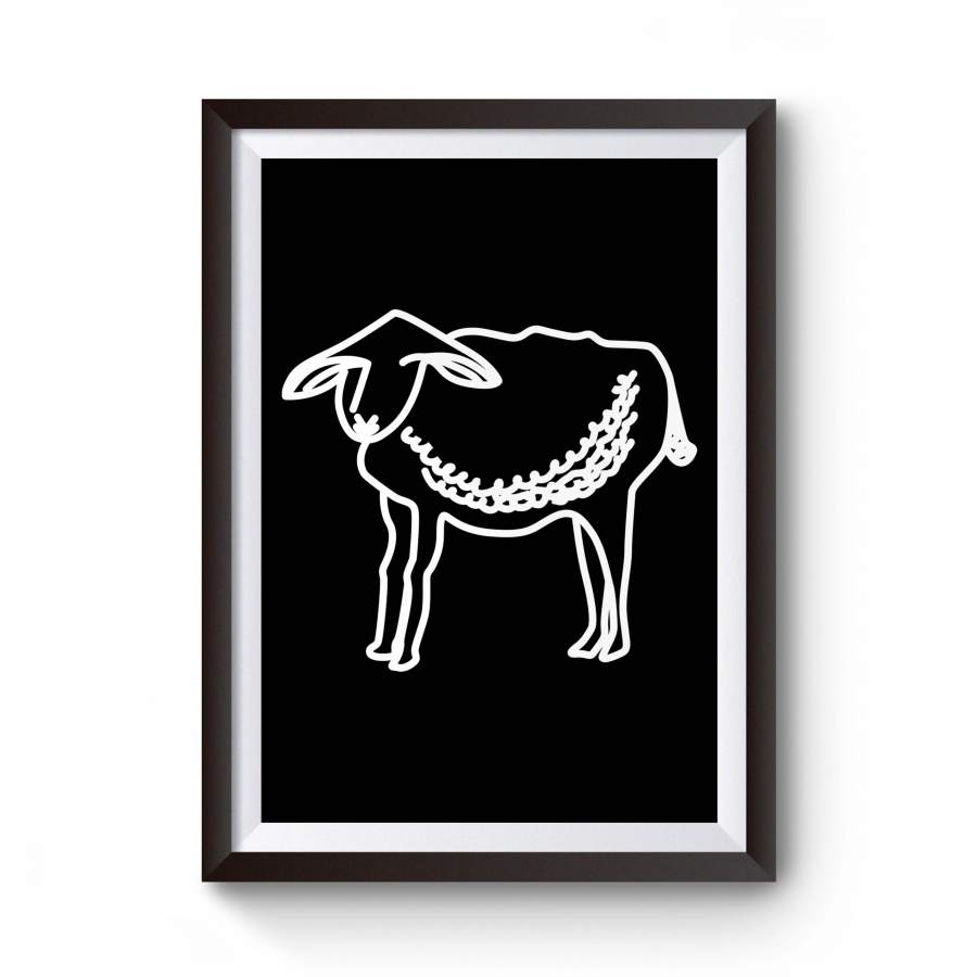 Sheep Eat Animal American Apparel Poster