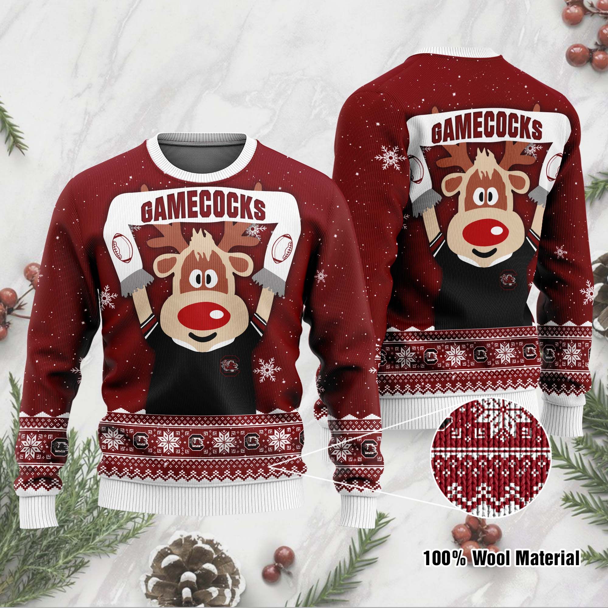 South Carolina Gamecocks Ugly Sweater 190 L1BTH0292-XM