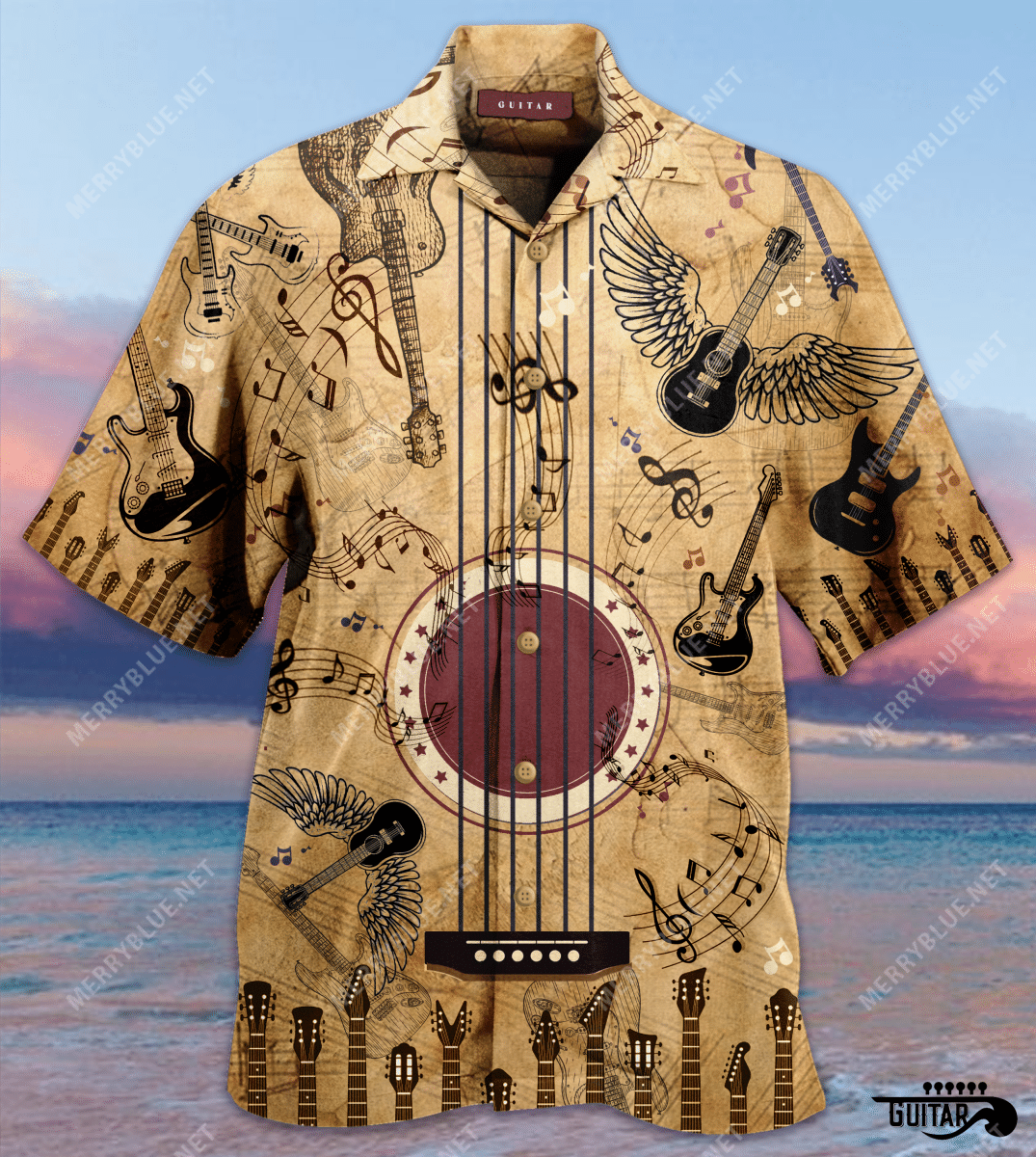 Amazing Guitar Vintage Unisex Hawaiian Shirt