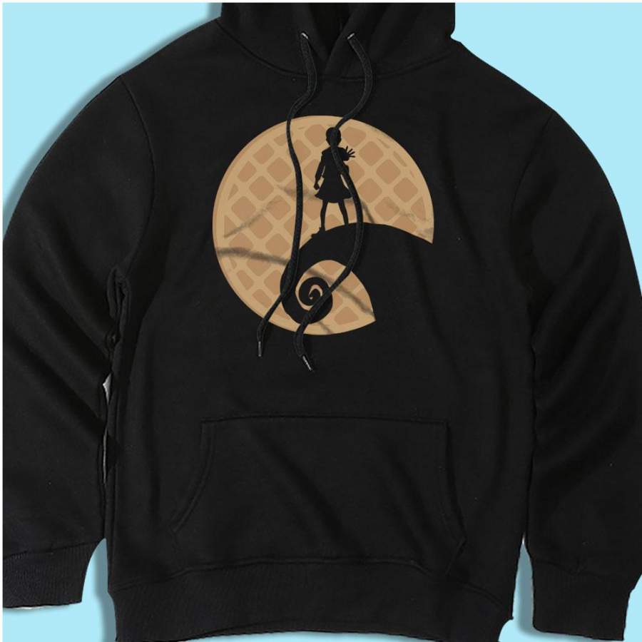 A Nightmare Before Stranger Things Waffle Parodi Men’S Hoodie