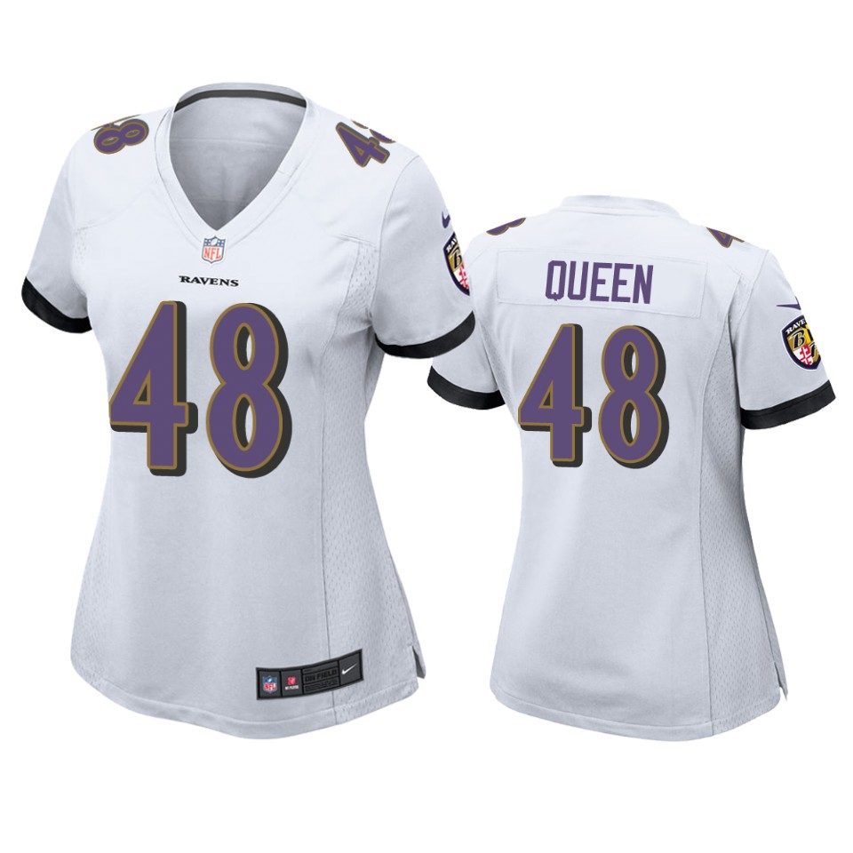 Baltimore Ravens Patrick Queen White 2020 NFL Draft Game Jersey