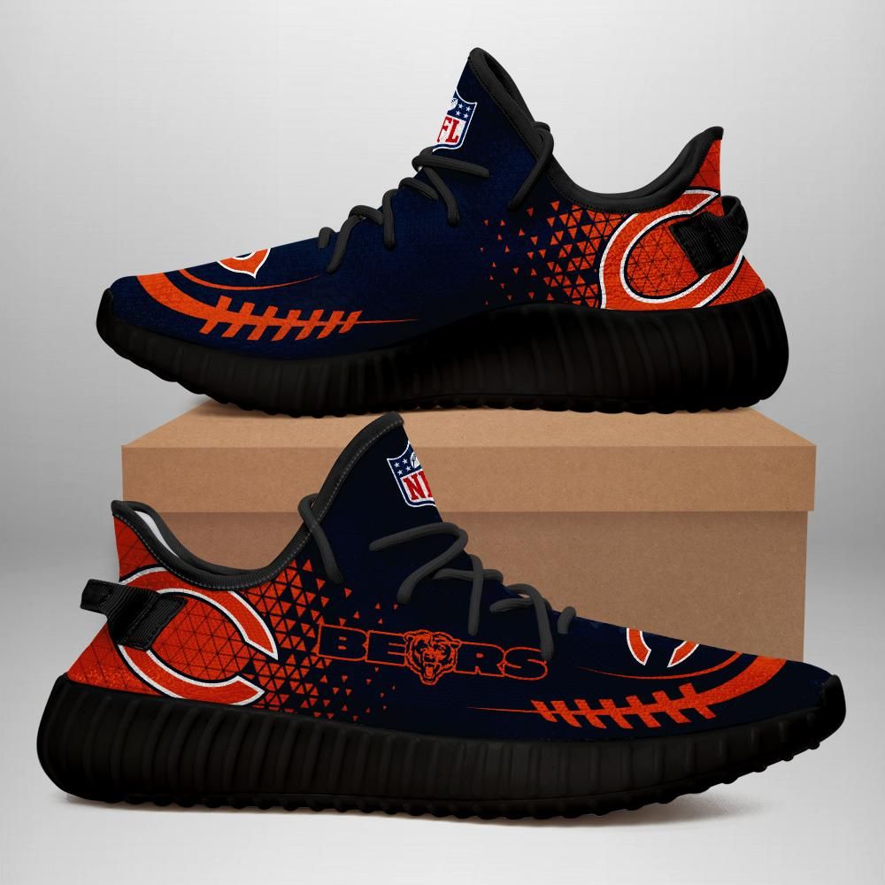 Chicago Bears Unisex Sneaker Football Custom Shoes Chicago Bears Yeezy Boost 350