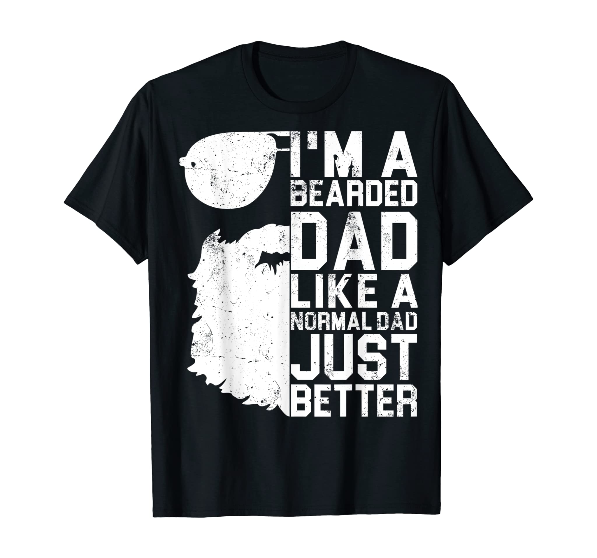 Mens Bearded Dad Shirt Funny Beard Humor Father’s Day Gift Idea