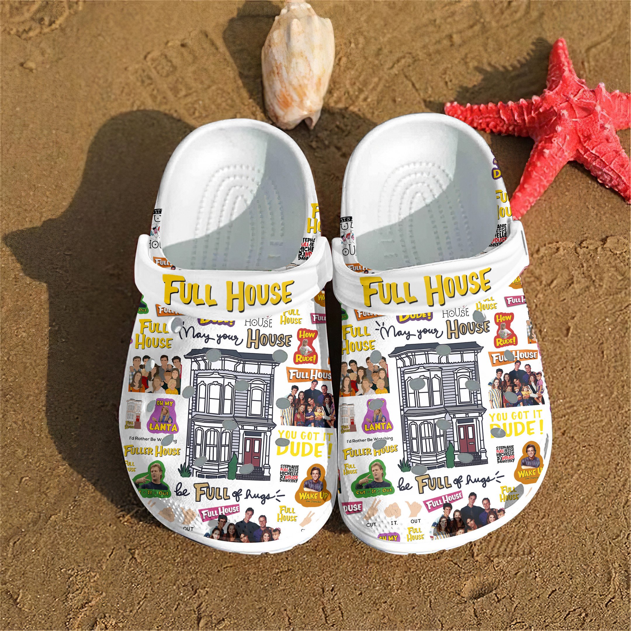 Full House TV Series Crocs Crocband Clogs Shoes Comfortable For Men Women and Kids 3