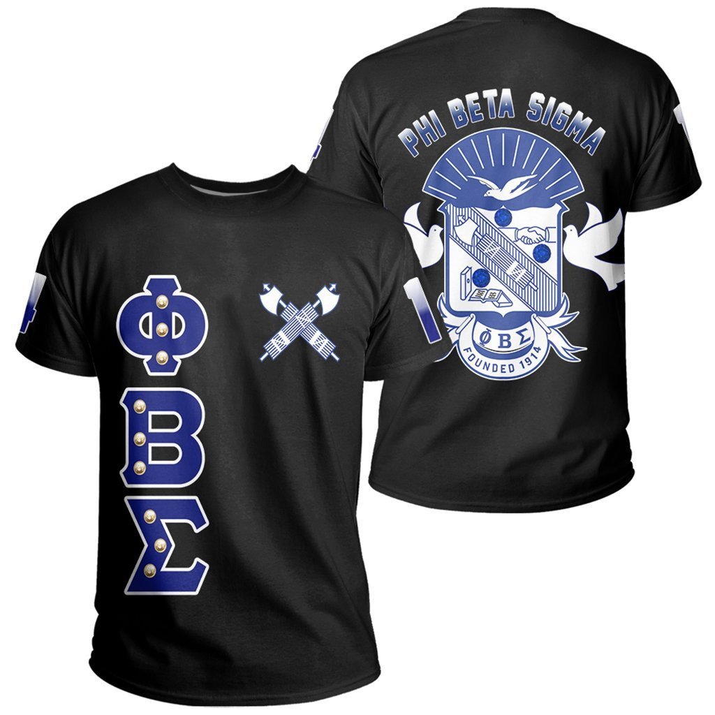 Fraternity Tshirt – Phi Beta Sigma Crystal Black Tshirt