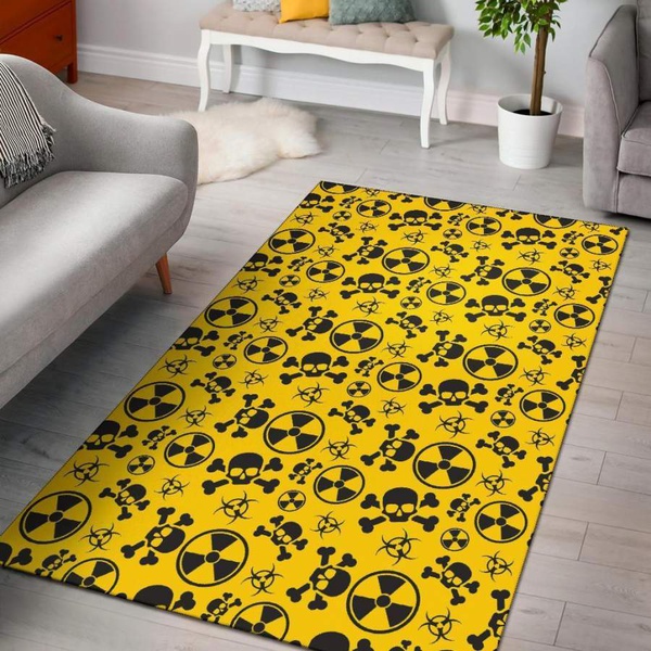Radiation Print Pattern Area Rug