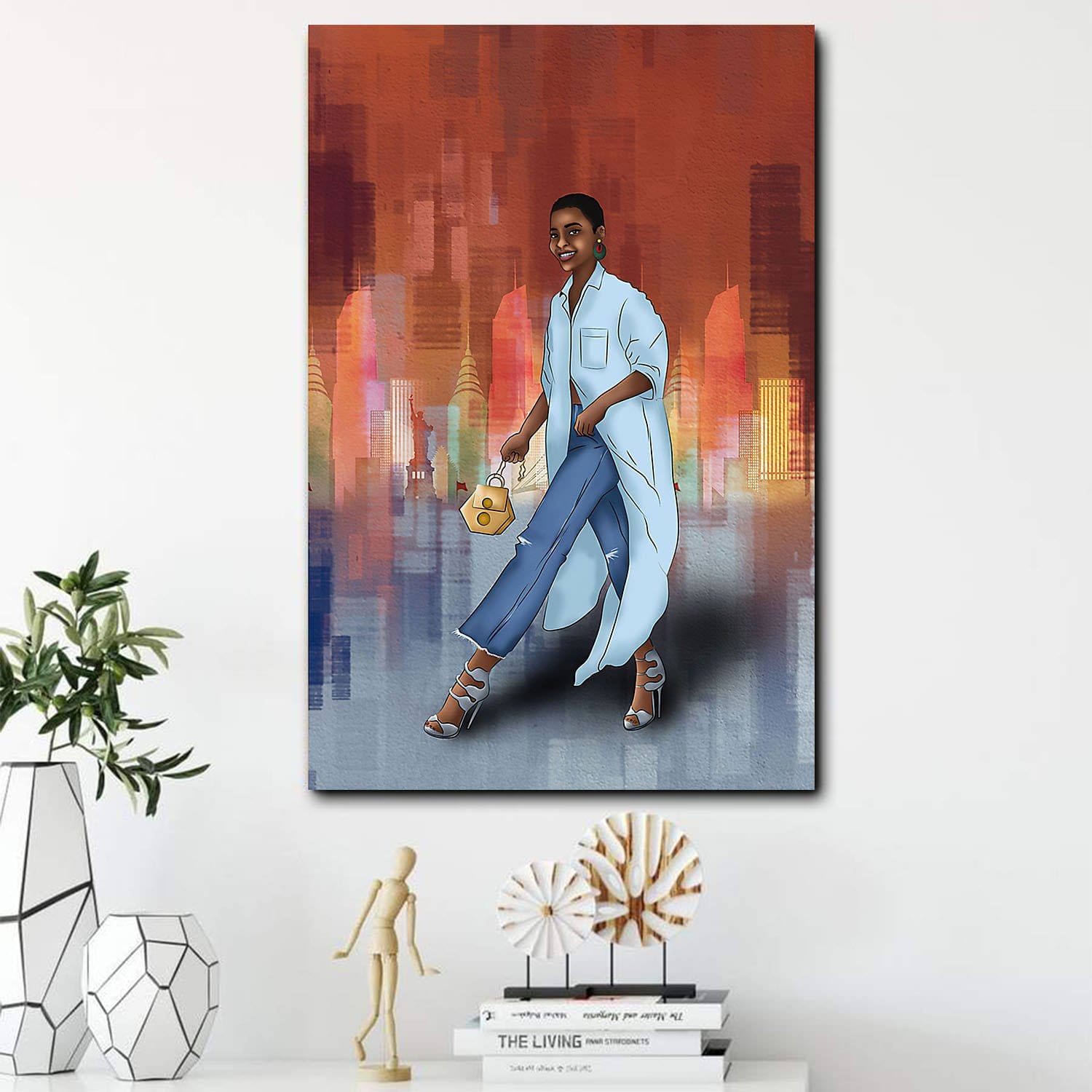 African American Art Poster Street Fashion Melanin Woman African Home Decor