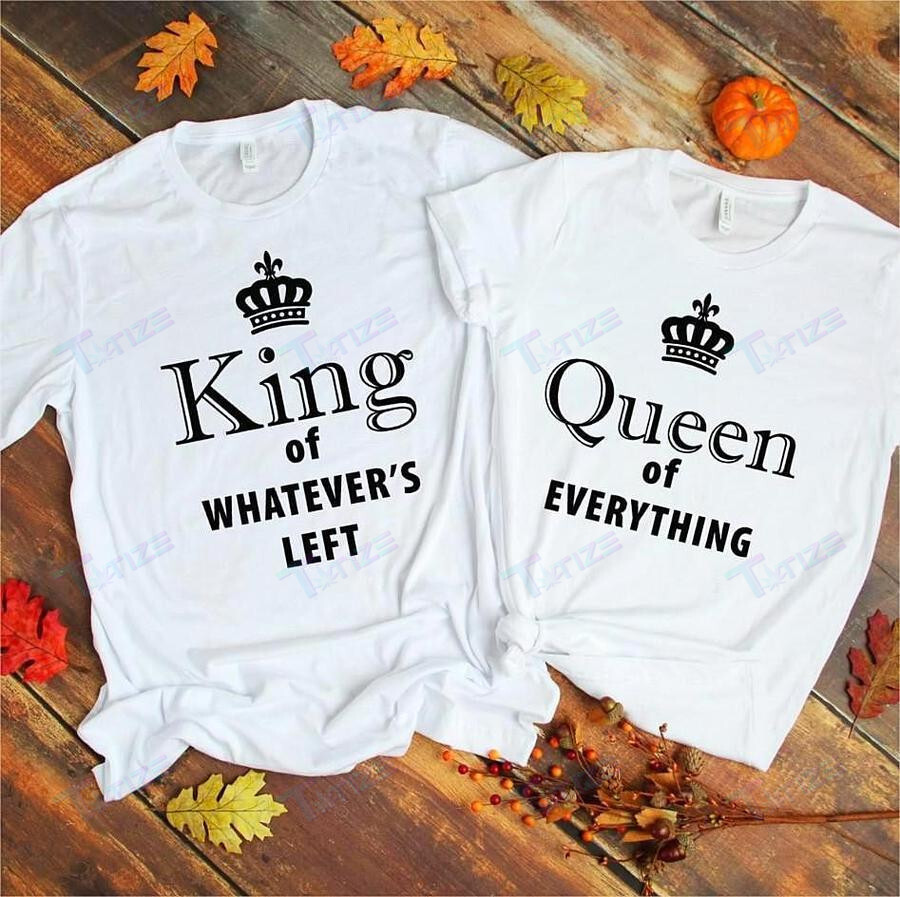 Couple Matching Shirts King & Queen Of Everything Couple Gift Graphic Unisex T Shirt, Sweatshirt, Hoodie Size S – 5Xl