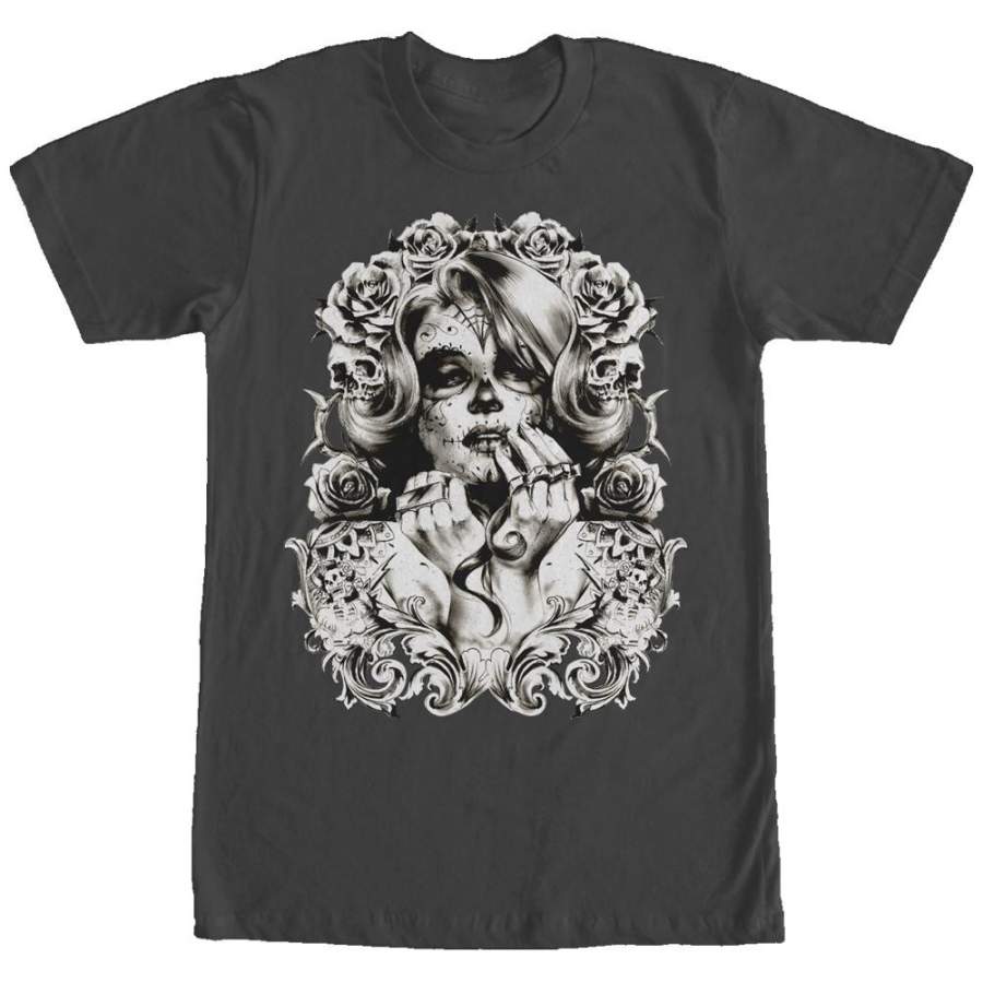 Aztlan Men’s Flower Crown  T Shirt Black S