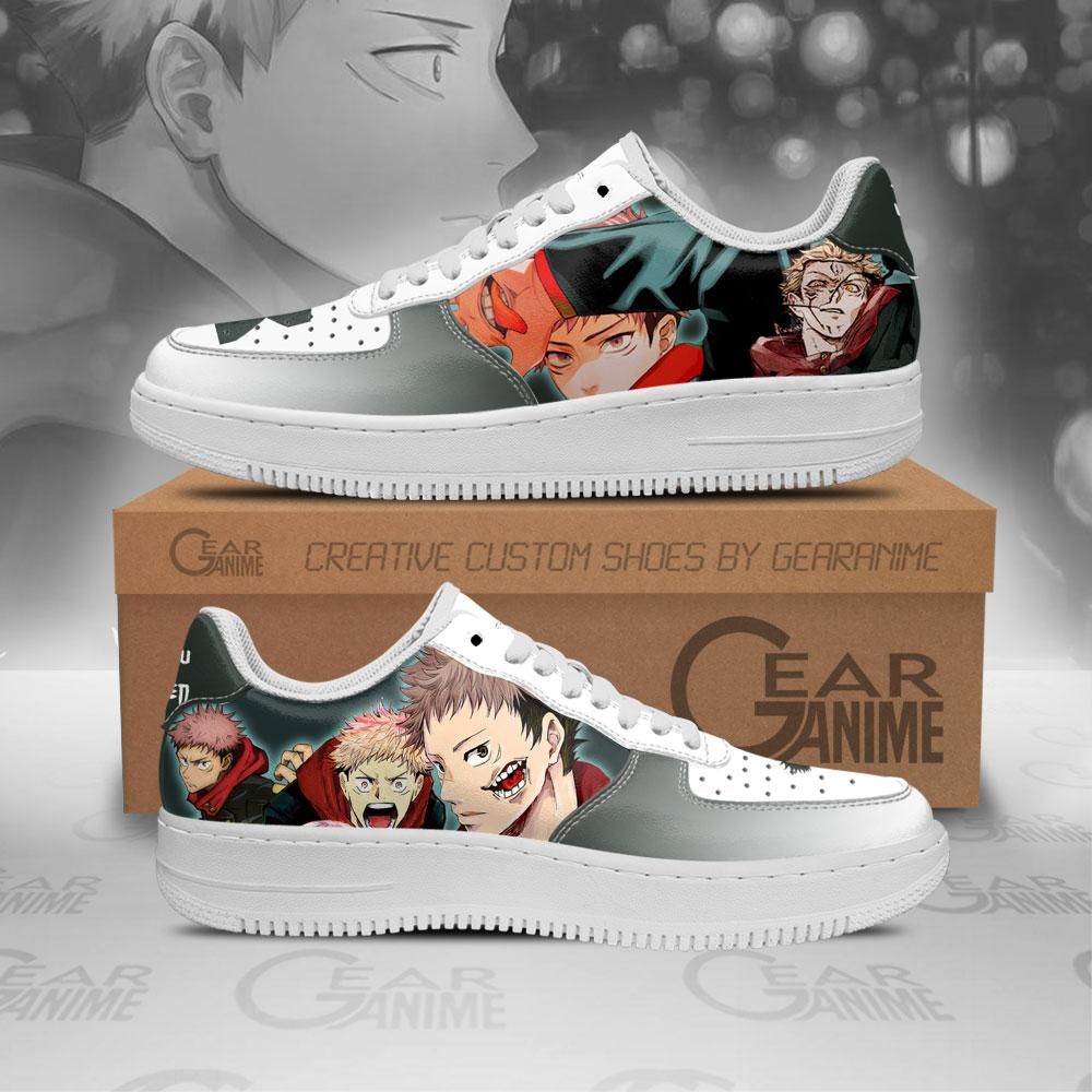 Jujutsu Kaisen Itadori Yuuji Air Force Shoes Sneakers Custom Anime