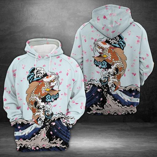 Hoodie Mother's day Father's day unique gift ideas for mom &amp; dad from daughter &amp; son kids, meaningful birthday presents - Amazing Koi HT04905 -  Best Personalized Gift - Alwaysky Store Design For Mom 2024