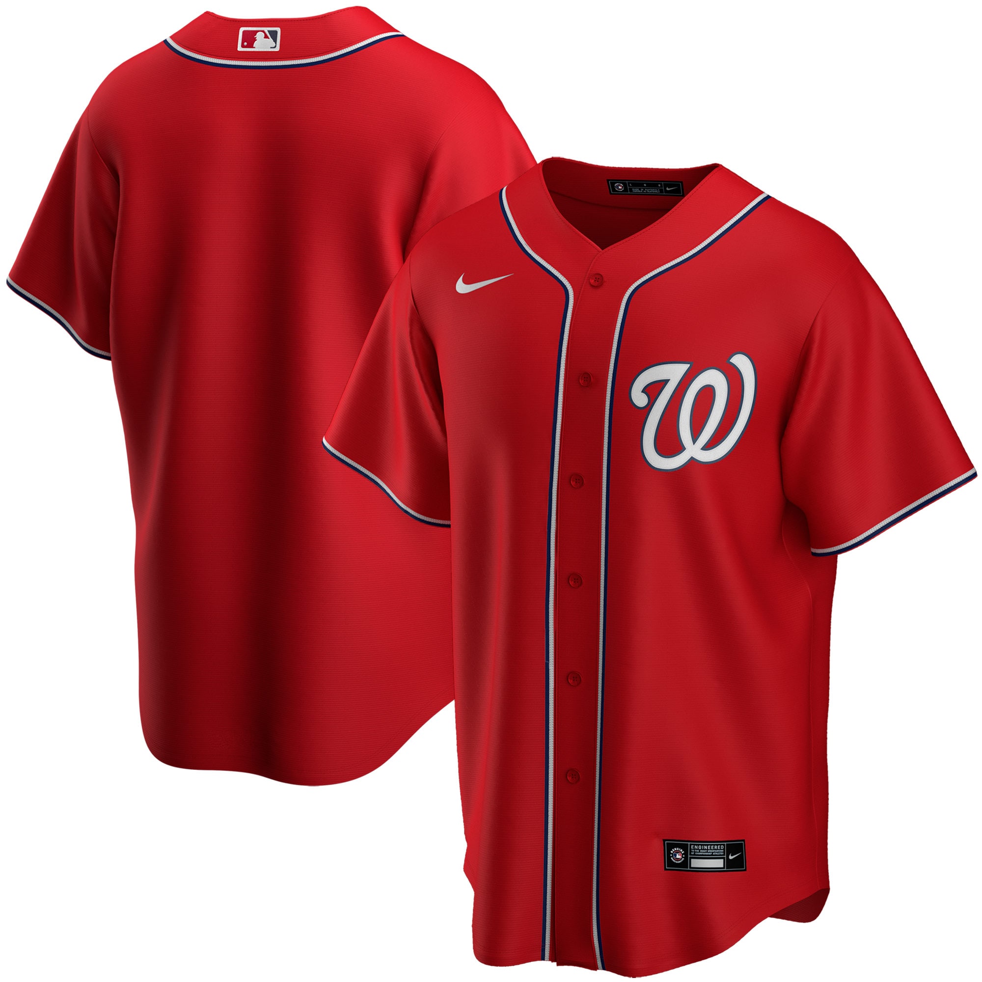 Youth Washington Nationals Red Alternate Team Jersey