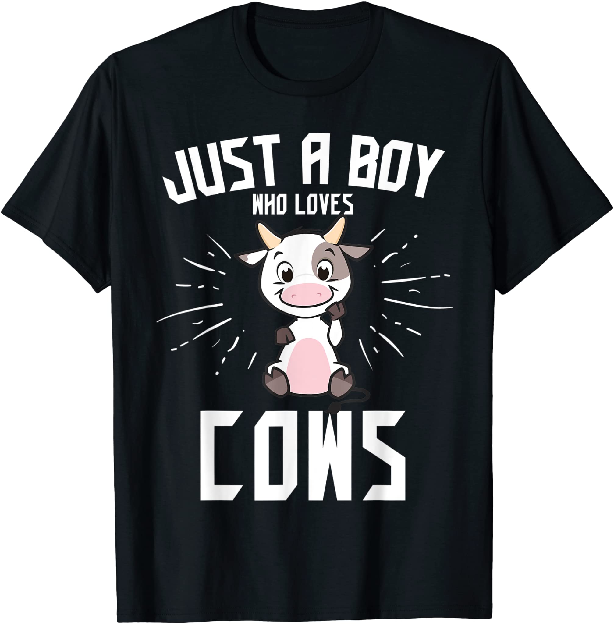 Child Cow – Just A Boy Who Loves Cows for boys – Cow Pajamas T-Shirt