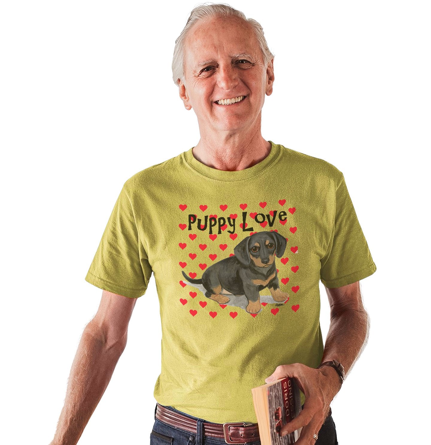 Dachshund Puppy Love – Adult Unisex T-Shirt